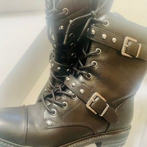 Women’s Black Combat Boots